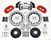Wilwood Narrow Superlite 6R Front Hub Kit 14.00in Drill Red Large GM 57-70 Drop Spindle