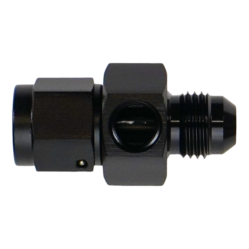 DeatschWerks 6AN Male Flare to Female Flare Swivel with 1/8th NPT