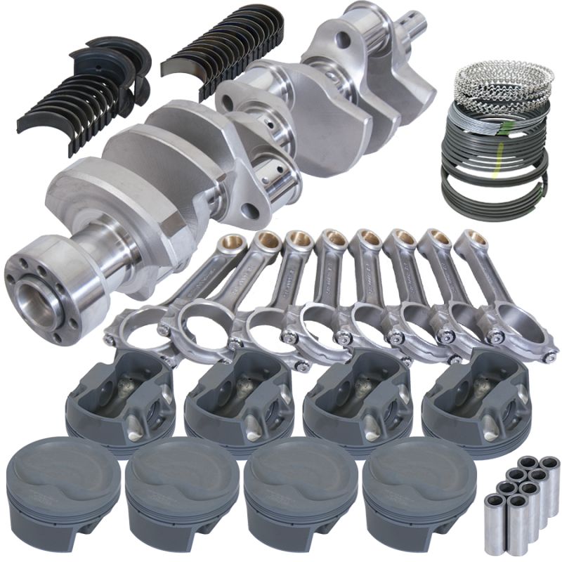 Eagle Chevy LT1 350 1Pc 3.750in Crank 6.000in I-Beam Rods -16cc 4.060in Pistons Rotating Assembly