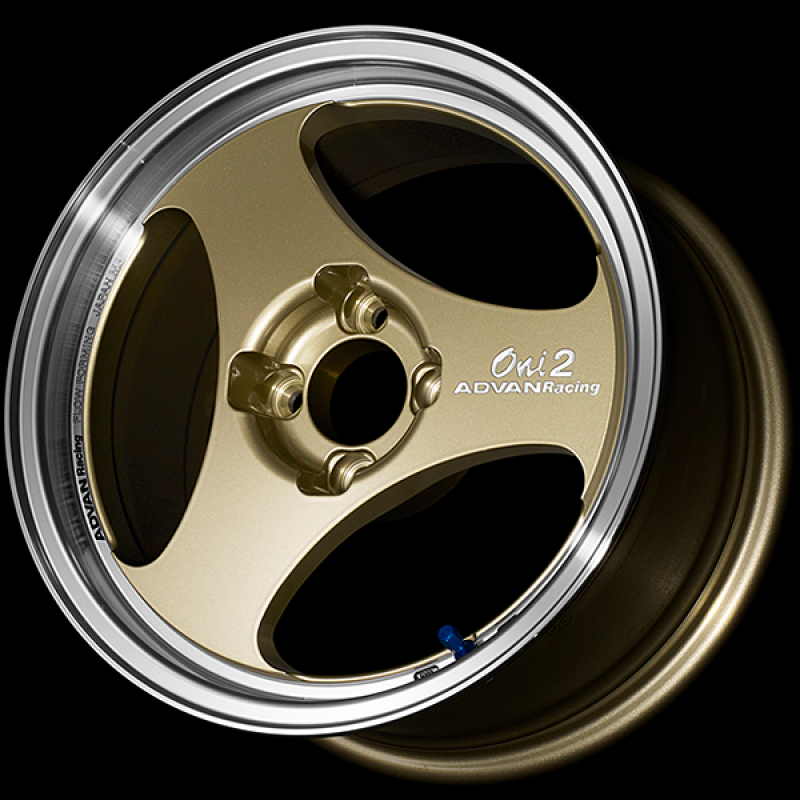 Advan ONI2 15x6.0 / +45 Offset / 4x100 / 63mm Bore / Machining and Champagne Gold