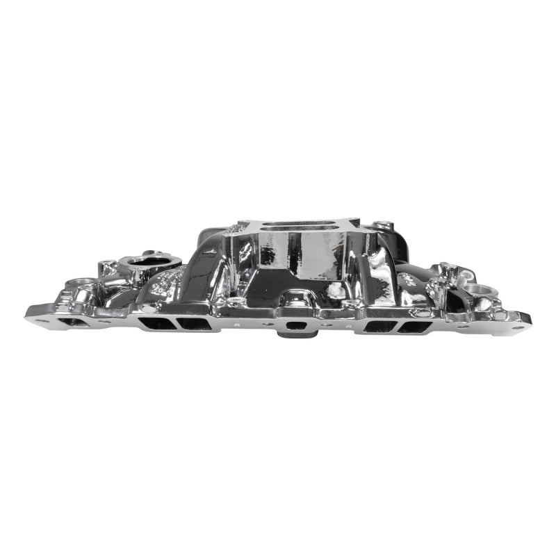Edelbrock Chevy SB Performer EPS Intake Manifold w/ Oil Fill Tube - Chrome Plasma