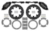 Wilwood 17-21 Can-Am X3RS Black 6-Piston Rear Kit 11.25in - Drilled Rotors