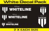 Whiteline Branded Decal Pack - White