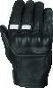 Speed and Strength Twist of Fate Leather Gloves Black/White - Large