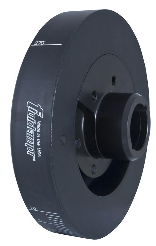 Fluidampr Chevy 454-502 CID-V8 w/ one 3/16 and one 1/4 key slot Steel Externally Balanced Damper