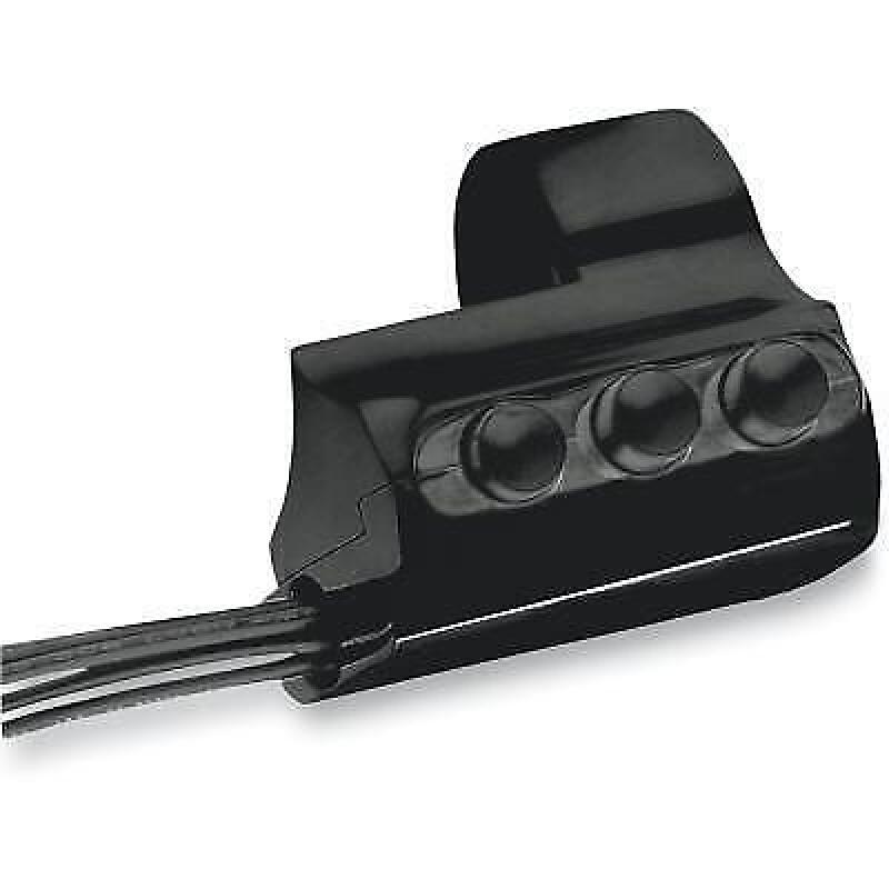 Performance Machine Switch Assembly 3 Button Left Side - Black Ano