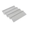 Westin/Brute 19inL x 3.5inH x 15inW Tray w/ 4 Silver Dividers - Yellow