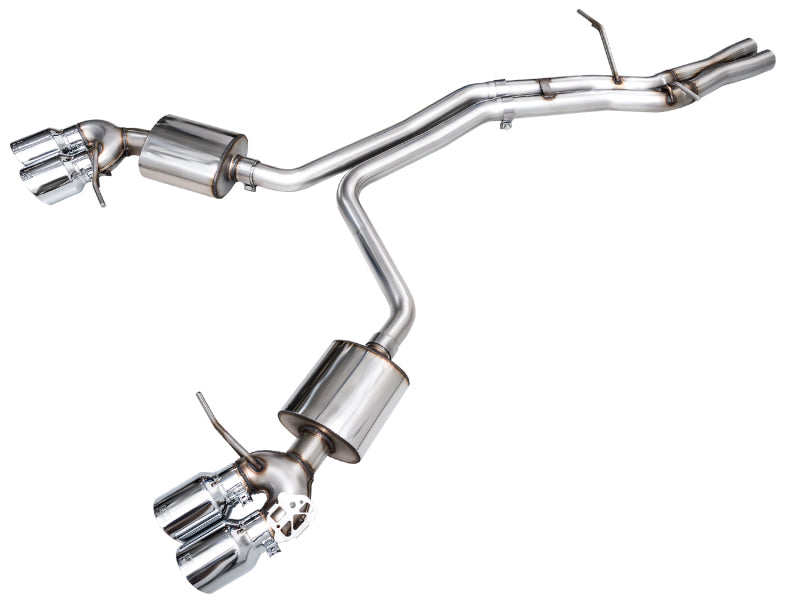 AWE Tuning 2022+ Porsche Macan 2.9TT Touring Edition Cat-Back Exhaust w/ Chrome Silver Tips