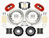 Wilwood Narrow Superlite 6R Front Hat Kit 14.00in Red 2013-Up Ford Focus ST w/ Lines