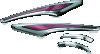 Kuryakyn L.E.D. Saddlebag Accent Swoops 12-17 GL1800 Chrome