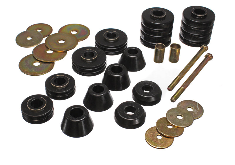 Energy Suspension 67-72 GM 3/4 Ton C-20/C2500 / 1 Ton C-30/C3500 2WD Black Body(cab) Mount Set