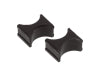 Prothane Universal Shock Reservoir Mounts - 2.0/2.0 Diameter - Black