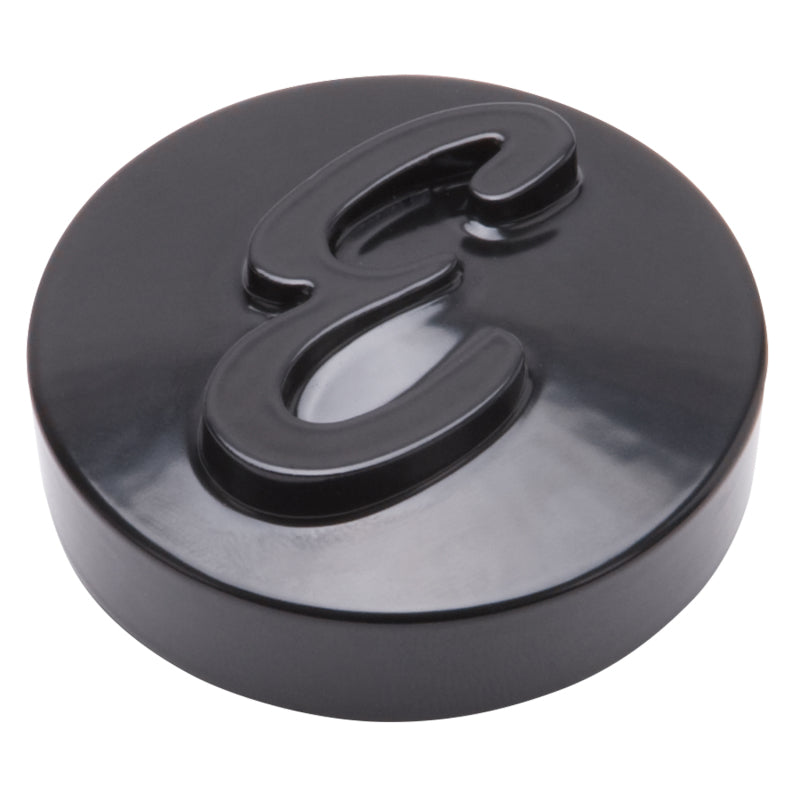 Edelbrock E Logo Black Anodized Nut for Pro-Flo Universal 14in Round Air Cleaners