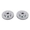 Power Stop 07-09 Hyundai Santa Fe Front Evolution Drilled & Slotted Rotors - Pair