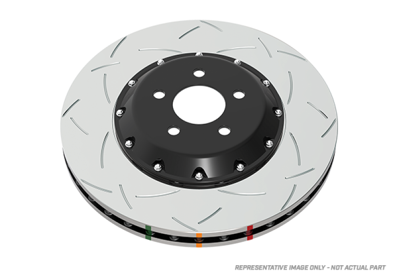 DBA 94-04 Ford Mustang Cobra Models Front 5000 Series Slotted Rotor w/Black Hat