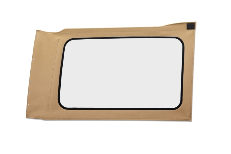 Bestop 18-26 Jeep Wrangler JL Oe JL Replacement Windows (Quarter Right Hand 4-Door Tan Twill Clear)