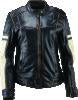 Kuryakyn Leather By River Road Dame Vintage Leather Jacket Black Womens - 2XL