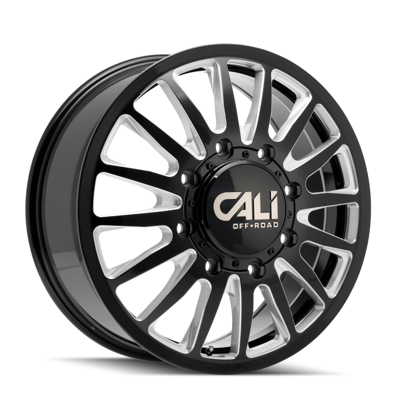 Cali Off-Road 9110D Summit Dually 20x8.25 / 8x200 BP / -232mm Offset / 142mm Hub Gls Blk Mill Wheel
