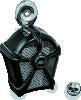Kuryakyn Mach 2 Horn Cover Black With Chrome Mesh