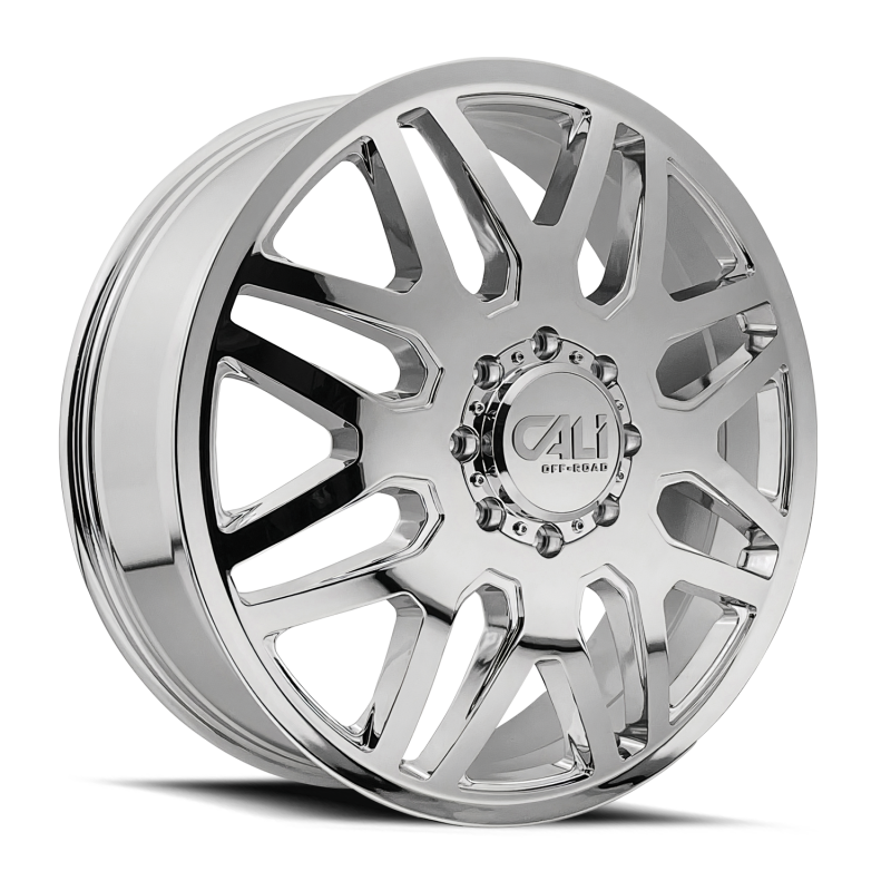 Cali Off-Road 9115D Invader Dually 22x8.25 / 8x200 BP / -192mm Offset / 142mm Hub Chrome Wheel