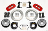 Wilwood AERO4 Rear P-Brake Kit 14.00in Red Chevy C-10 2.42 Offset 5-lug