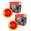 Oracle Lighting 97-06 Jeep Wrangler TJ Pre-Assembled LED Halo Headlights -Amber