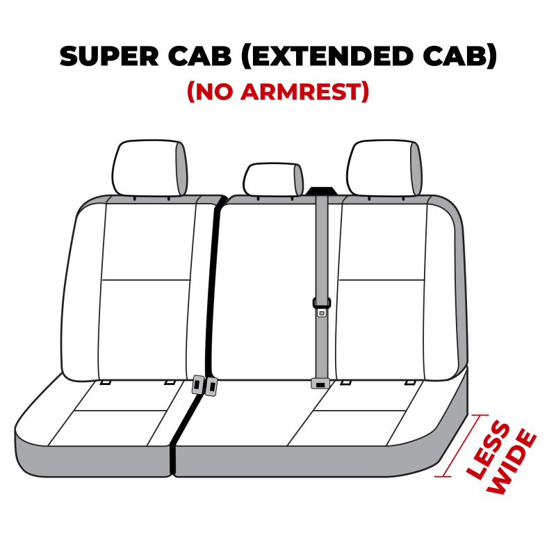 Covercraft 19-24 Ford F-150 Waterproof Polyester SeatSaver Custom Second Row Seat Covers - Grey