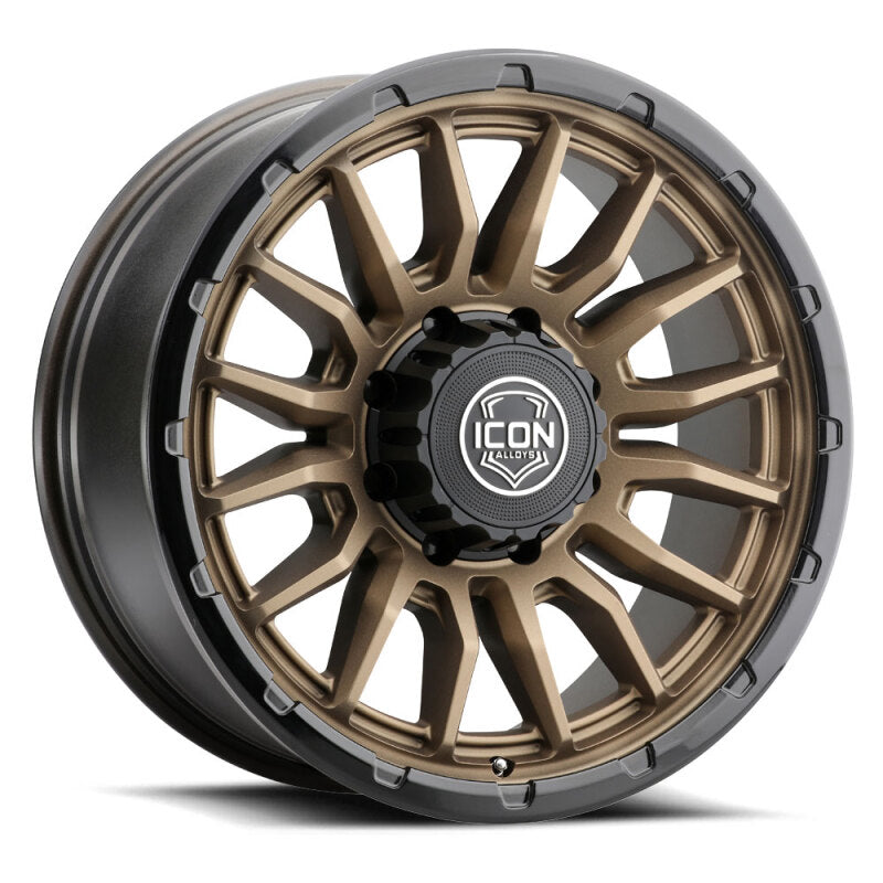 ICON Alloys Cajon 20x9 / 8x180 / 12mm / 5.5in BS Satin Bronze Wheel w/ GB Lip