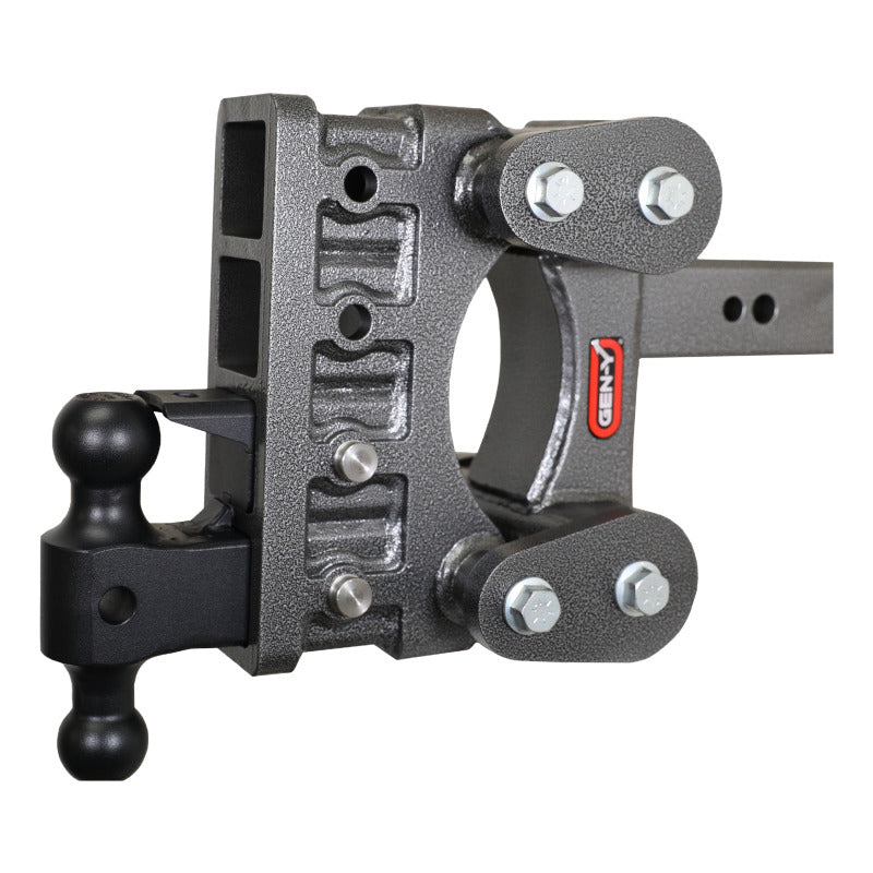 Gen-Y The Boss Torsion-Flex 2.5in Shank 6in Drop 3.5K Hitch w/GH-0161 Dual-Ball/Pintle Lock