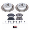 Power Stop 15-20 GMC Canyon Rear Semi-Coated Rotor Kit