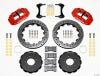 Wilwood Narrow Superlite 6R Front Hat Kit 12.88in Drill Red 2006-Up Civic / CRZ