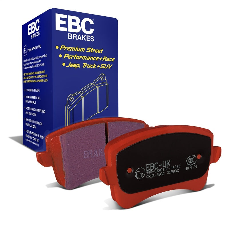 EBC 09-11 Audi A4 2.0 Turbo Redstuff Rear Brake Pads