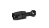 Vibrant -8AN Banjo Hose End Fitting for use with M10 or 3/8in Banjo Bolt - Aluminum Black