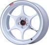 Enkei PF06 18x7.5 5x100 48 Offset 75mm Bore White Machined Wheel