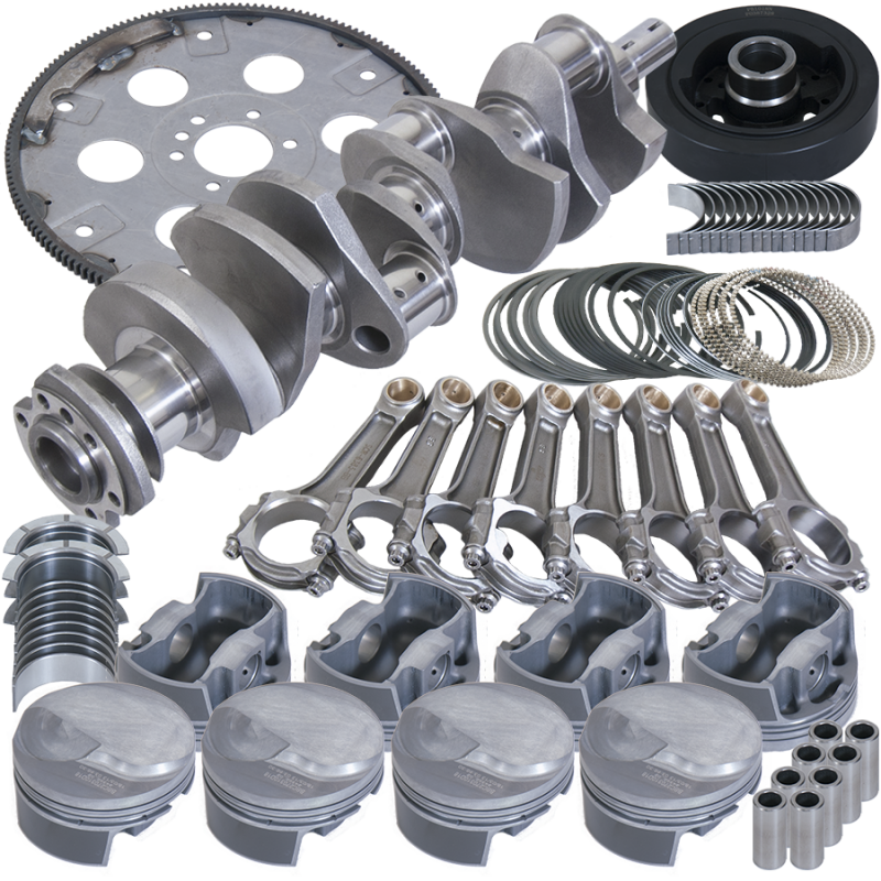 Eagle Chevy 454 1Pc 4.250in Crank 6.385in I-Beam Rods 17cc Dome 4.320in Pistons Balanced Assembly