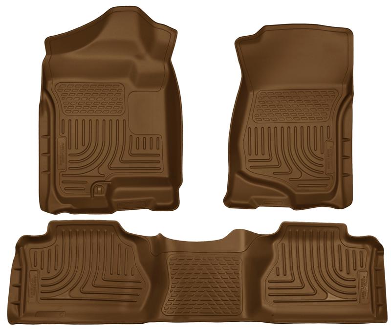 Husky Liners 07-12 Chevy Silverado/GMC Sierra Extended Cab WeatherBeater Combo Tan Floor Liners