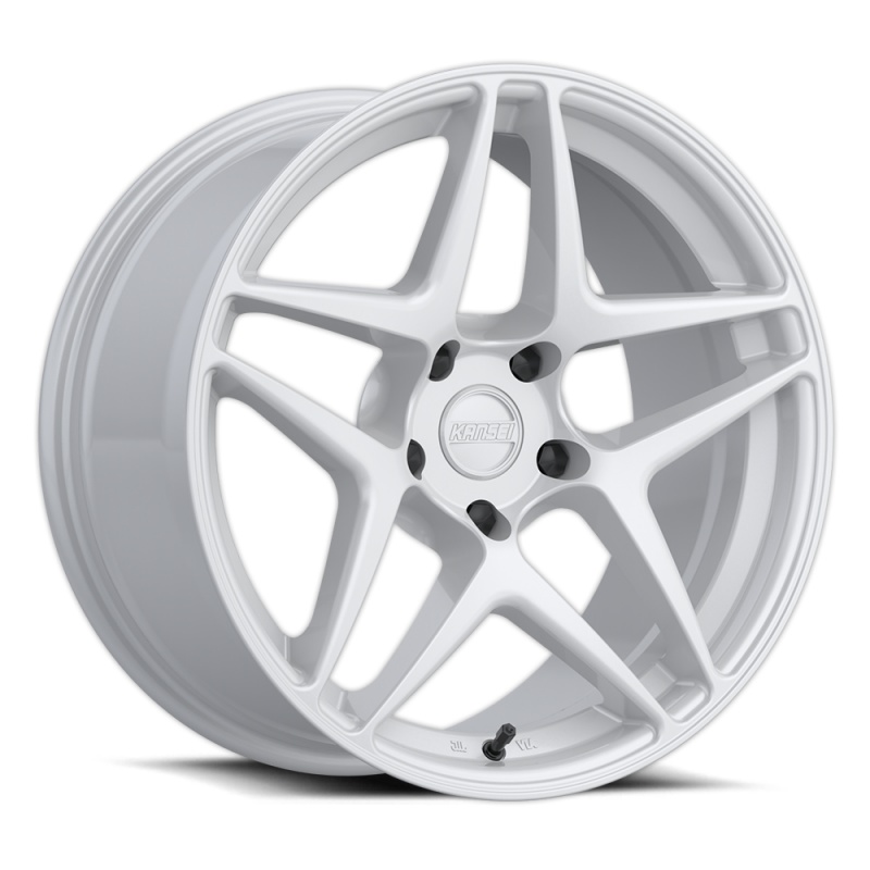 Kansei K15W Astro 19x8.5in / 5x112 BP / 35mm Offset / 66.6mm Bore - Gloss White Wheel