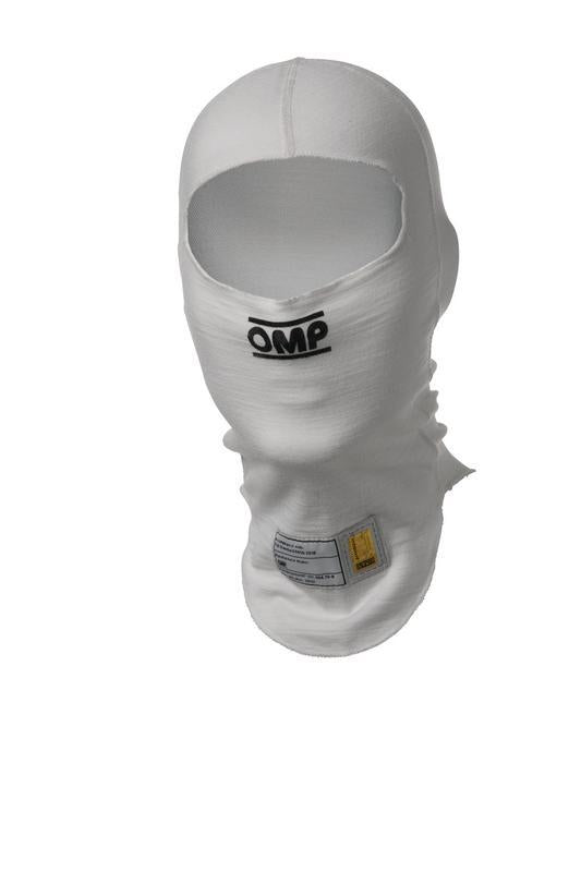 OMP TECNICA EVO BALACLAVA FIA 8856-2018 WHITE SZ S