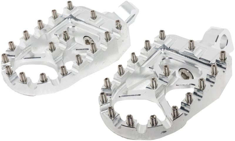 Bikers Choice Male Mount BMX Style Silver Footpegs Pr