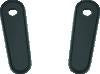 Kuryakyn Passenger Board Block Off Plate Black