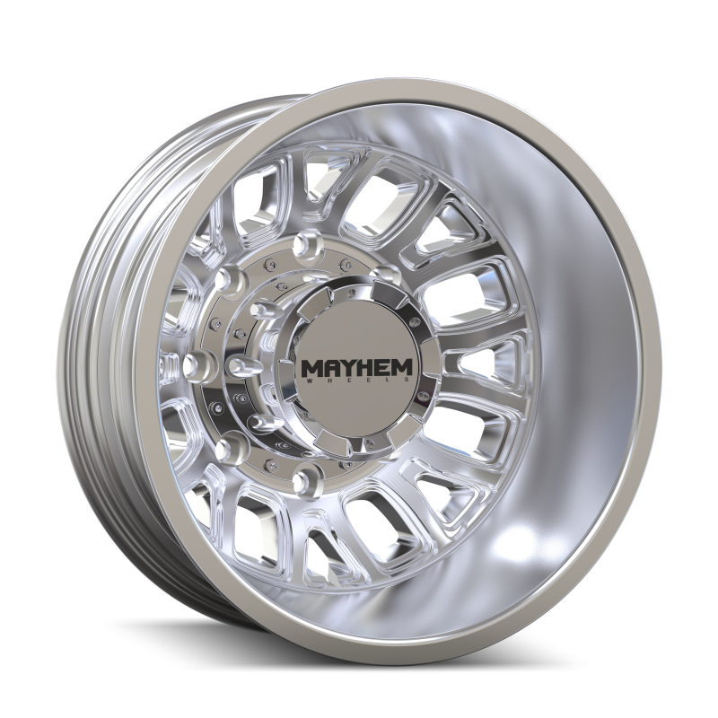 Mayhem 8107D Cogent Dually 17x6.5 / 8x165.1 BP / -142mm Offset / 121.3mm Hub Polished Wheel