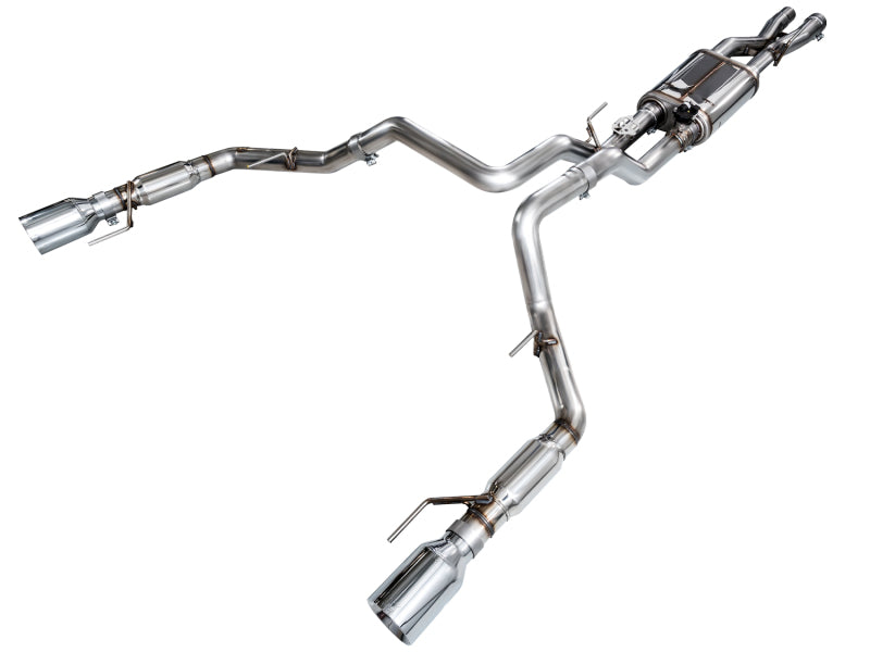 AWE Tuning Gen 3 Raptor SwitchPath Exhaust - Chrome Silver Tips