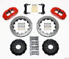 Wilwood Narrow Superlite 6R Front Hat Kit 12.88in Drill Red 88-93 Corvette C4
