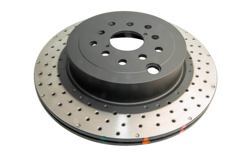 DBA 04-17 Subaru WRX STi Rear Cross Drilled/Dimpled 4000 XD Series Rotor