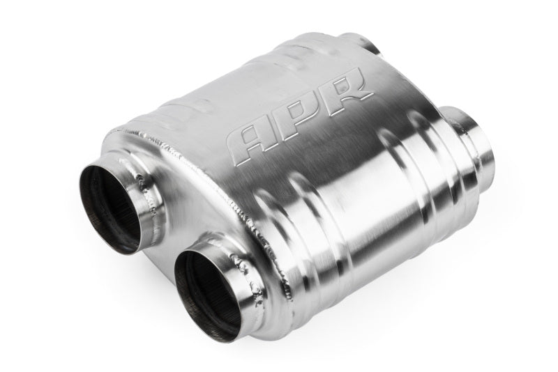 APR Premium Sound Absorption Muffler - Dual 70mm (2.75in) - Oval Body 217mm x 134mm x 210mm