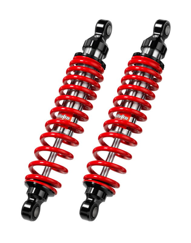 Bitubo WMB0 Twinshocks Adjustable: Spring Preload, Length 361mm, Red Spring