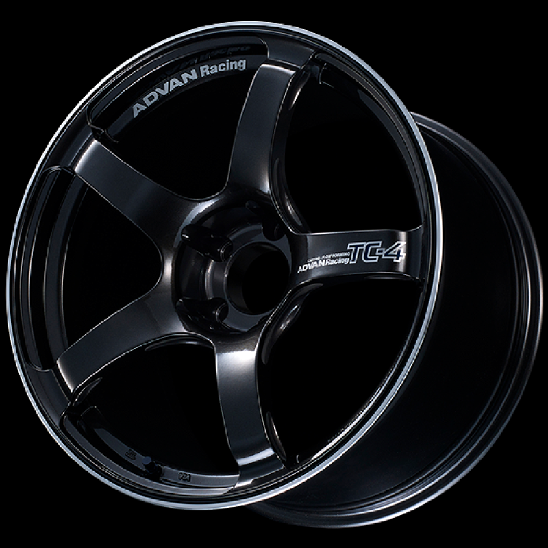 Advan TC4 18x8.5 +38 5x114.3 Racing Black Gunmetallic and Ring Wheel