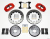 Wilwood Narrow Superlite 6R Front Hat Kit 13.06in Drill Red Nissan 370Z/Fiti G37