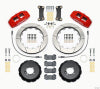 Wilwood Dynapro 6 Front Hat Kit 12.88in Red 2002-Up Mini Cooper w/ Lines