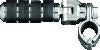 Kuryakyn Magnum Quick Clamp 1-1/4inch With Small ISO Peg (Pair)